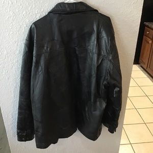 Leather coat